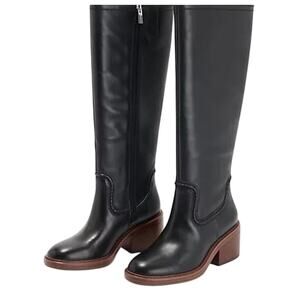 NEW Vince Camuto Women's Vuliann Knee High Boots black leather size 11